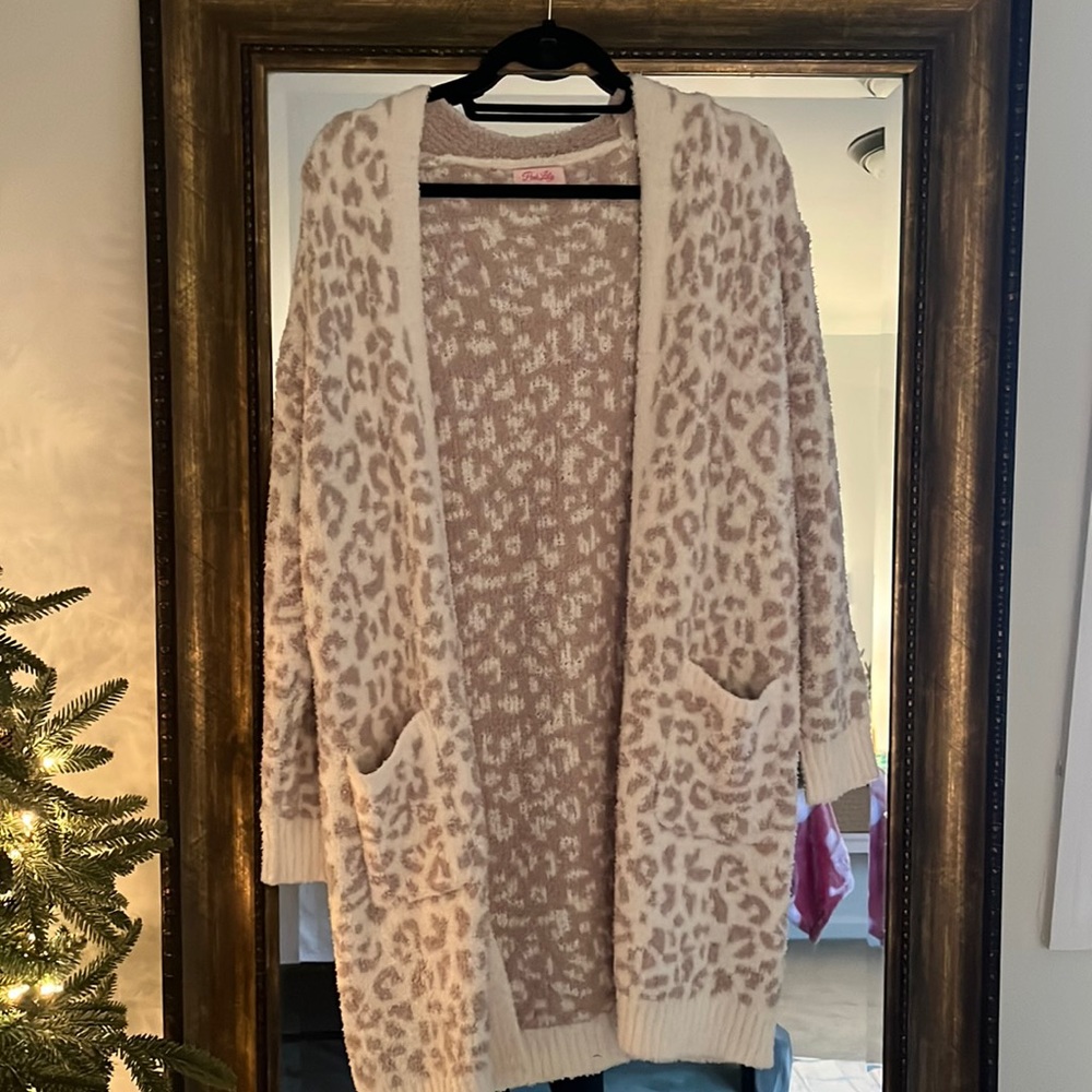 cheetah cardigan